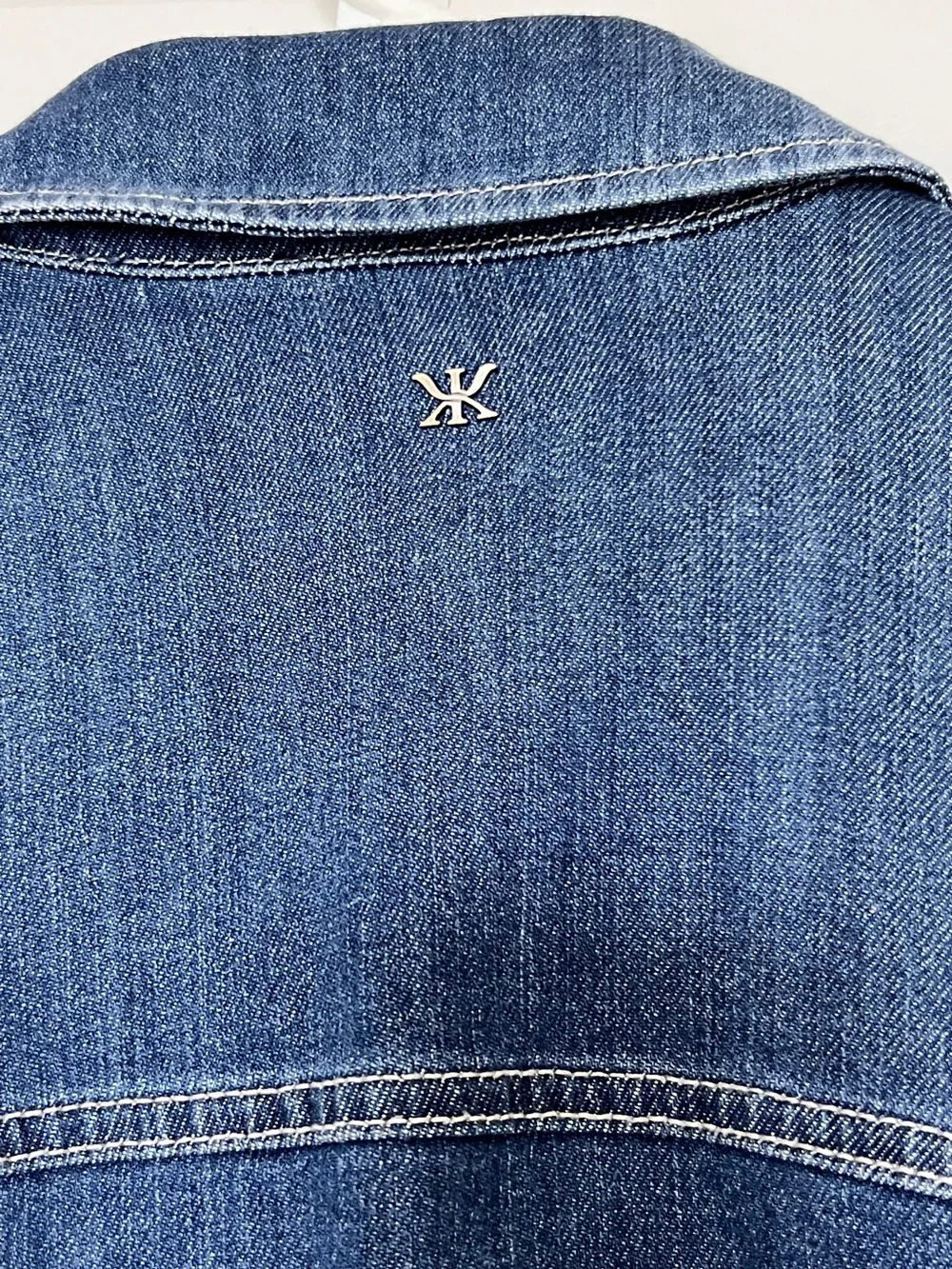 NWT Kobi Halperin Blue Becca Tie-Waist Denim Utility Jacket